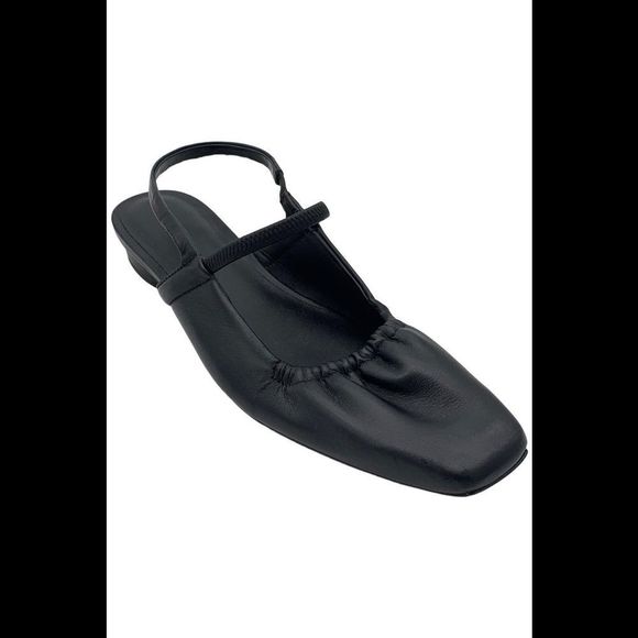 Vince Women's Venice Slip On Slingback Flats Black - Medium - Picture 1 of 3
